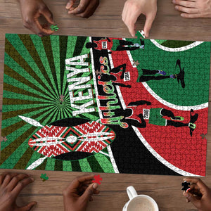 Athletics Kenya Puzzle Maasai Shield Running Way