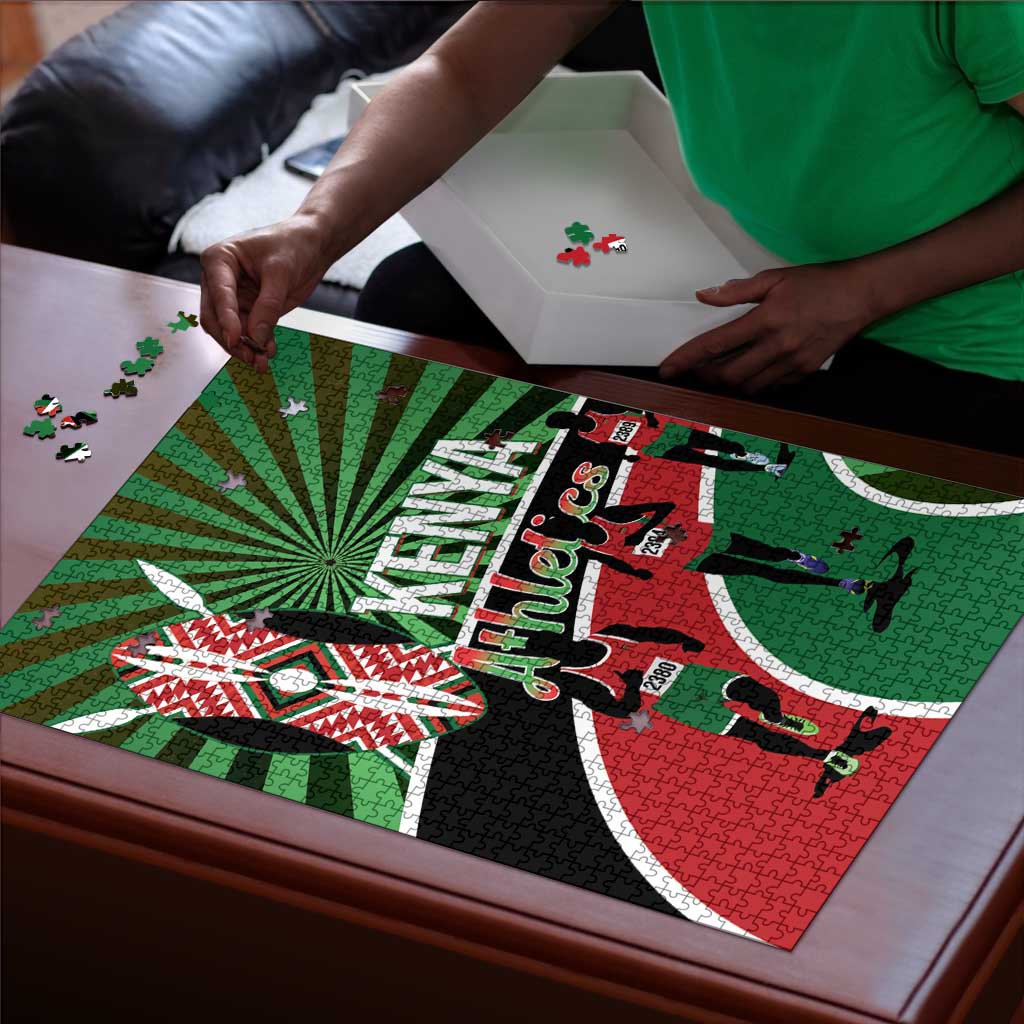 Athletics Kenya Puzzle Maasai Shield Running Way