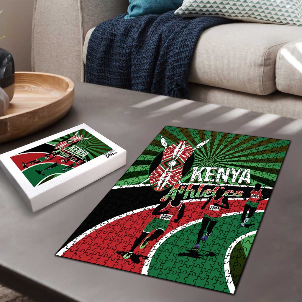 Athletics Kenya Puzzle Maasai Shield Running Way