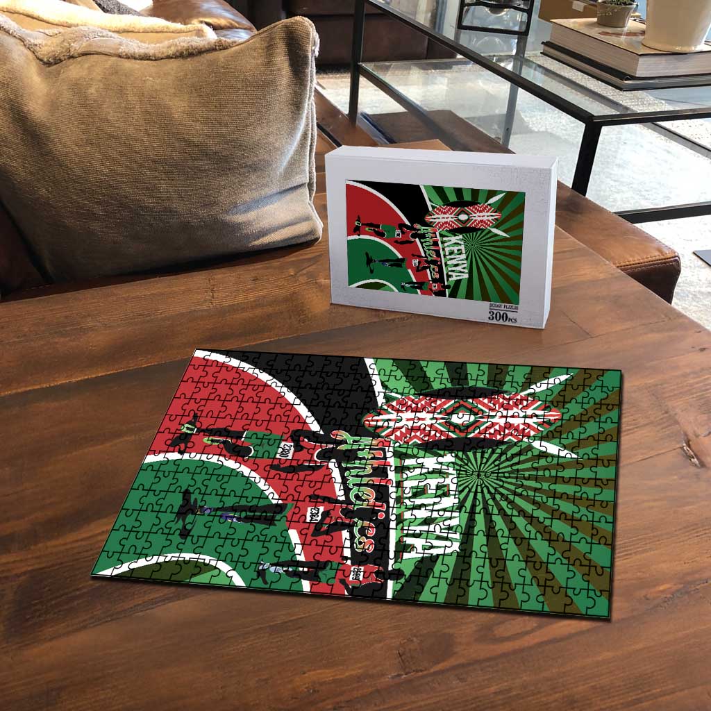 Athletics Kenya Puzzle Maasai Shield Running Way