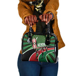 Afro Athletics Kenya Shoulder Handbag Olono Maasai Shield Running Way - African Pride