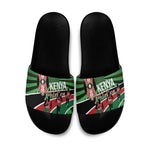 Athletics Kenya Slide Sandals Maasai Shield Running Way