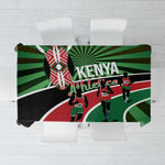 Afro Athletics Kenya Tablecloth Olono Maasai Shield Running Way - African Pride