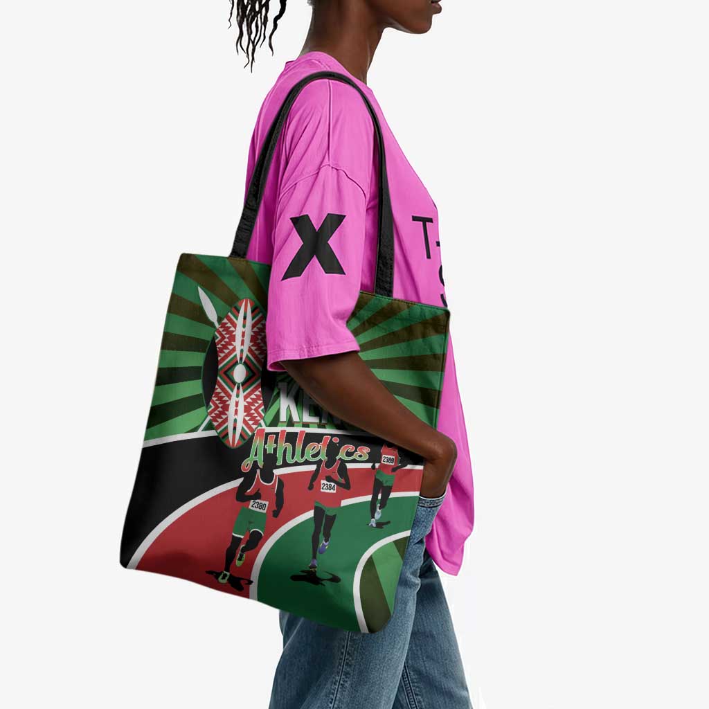 Athletics Kenya Tote Bag Maasai Shield Running Way