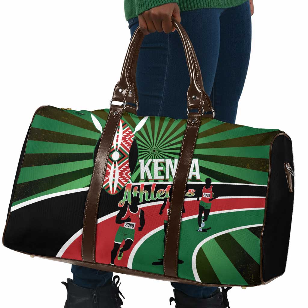 Athletics Kenya Travel Bag Maasai Shield Running Way