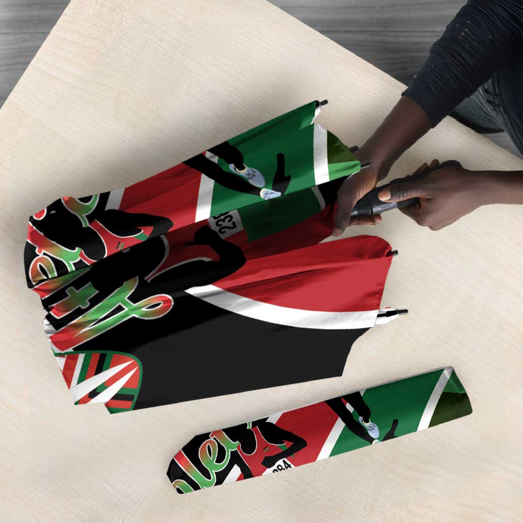 Athletics Kenya Umbrella Maasai Shield Running Way