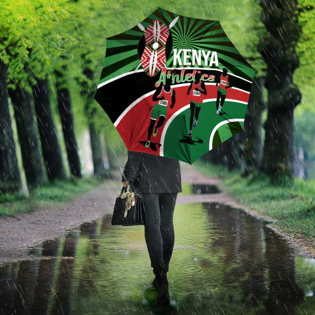 Athletics Kenya Umbrella Maasai Shield Running Way