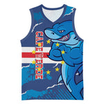 Custom Cape Verde Football Basketball Jersey Blue Sharks Mascot LT14