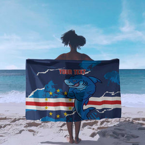 Custom Cape Verde Football Sarong Blue Sharks Mascot