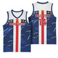 Custom Cape Verde Football Basketball Jersey Blue Sharks Sporty LT14