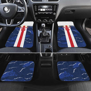 Custom Cape Verde Football Car Mats Blue Sharks Sporty