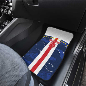 Custom Cape Verde Football Car Mats Blue Sharks Sporty