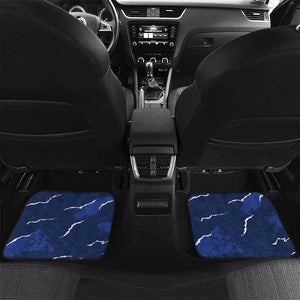 Custom Cape Verde Football Car Mats Blue Sharks Sporty