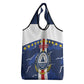 Custom Cape Verde Football Grocery Bag Blue Sharks Sporty