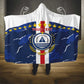 Custom Cape Verde Football Hooded Blanket Blue Sharks Sporty