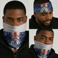 Custom Cape Verde Football Neck Gaiter Blue Sharks Sporty LT14