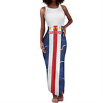 Custom Cape Verde Football Tank Maxi Dress Blue Sharks Sporty