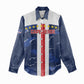 Custom Cape Verde Football Women Casual Shirt Blue Sharks Sporty LT14