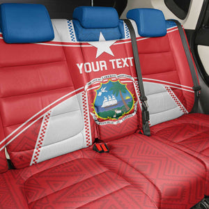 Custom Lone Stars Back Car Seat Cover Liberia Football - Sporty Style