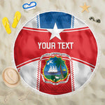 Custom Lone Stars Beach Blanket Liberia Football - Sporty Style