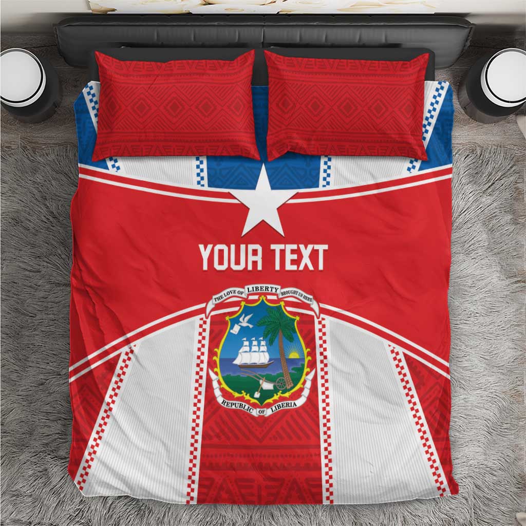 Custom Lone Stars Bedding Set Liberia Football - Sporty Style