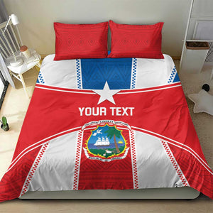 Custom Lone Stars Bedding Set Liberia Football - Sporty Style