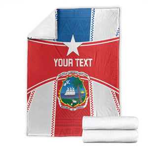 Custom Lone Stars Blanket Liberia Football - Sporty Style