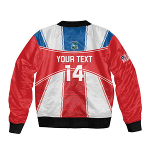 Custom Lone Stars Bomber Jacket Liberia Football - Sporty Style