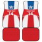 Custom Lone Stars Car Mats Liberia Football - Sporty Style