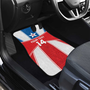 Custom Lone Stars Car Mats Liberia Football - Sporty Style