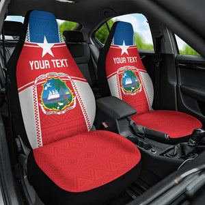 Custom Lone Stars Car Seat Cover Liberia Football - Sporty Style