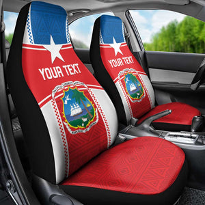 Custom Lone Stars Car Seat Cover Liberia Football - Sporty Style