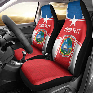 Custom Lone Stars Car Seat Cover Liberia Football - Sporty Style