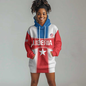 Custom Lone Stars Hoodie Dress Liberia Football - Sporty Style