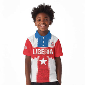 Custom Lone Stars Kid Polo Shirt Liberia Football - Sporty Style