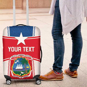 Custom Lone Stars Luggage Cover Liberia Football - Sporty Style