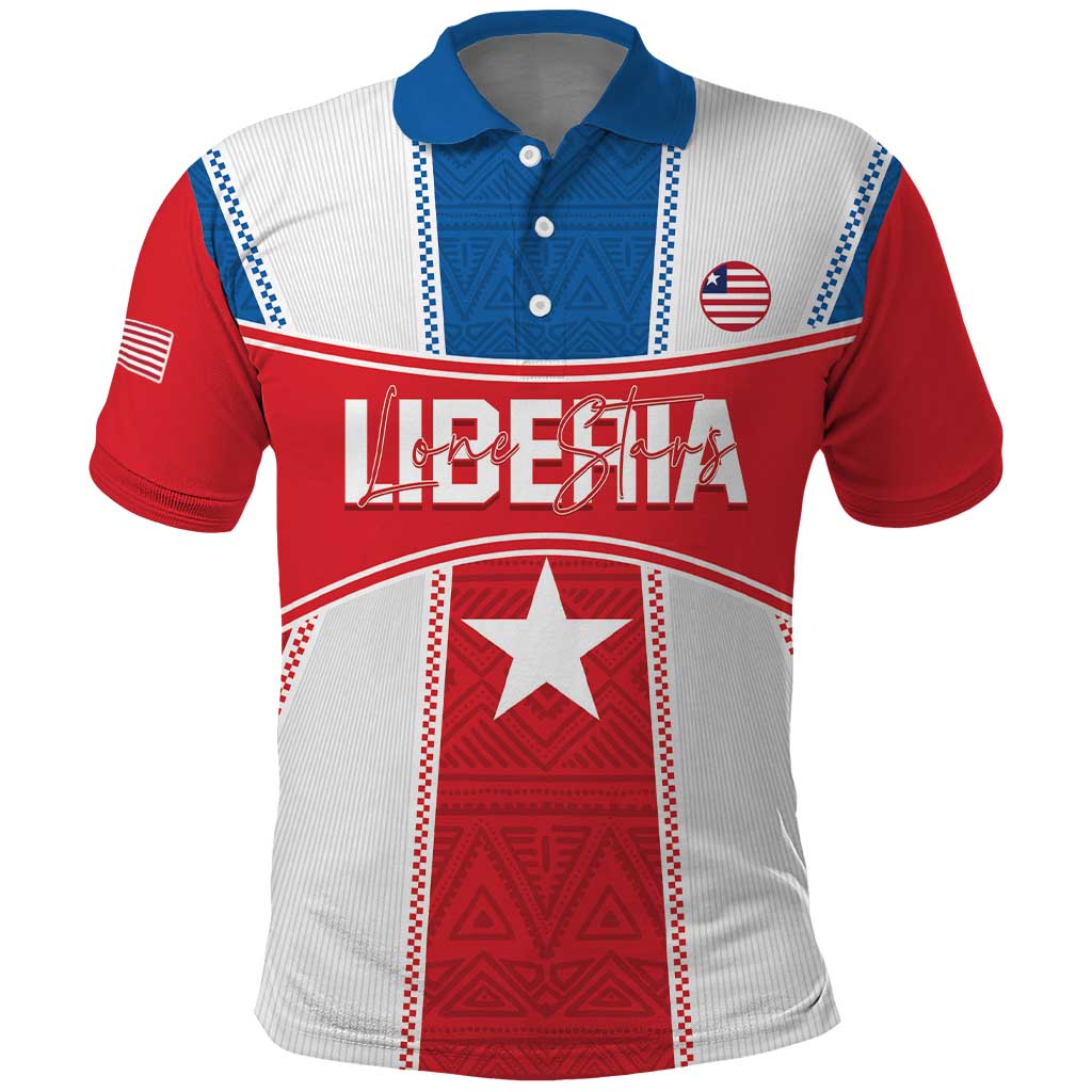 Custom Lone Stars Polo Shirt Liberia Football - Sporty Style