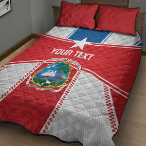 Custom Lone Stars Quilt Bed Set Liberia Football - Sporty Style