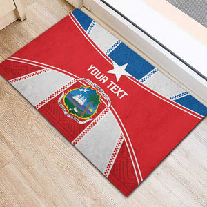 Custom Lone Stars Rubber Doormat Liberia Football - Sporty Style