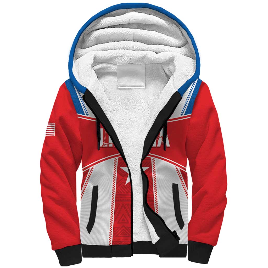 Custom Lone Stars Sherpa Hoodie Liberia Football - Sporty Style