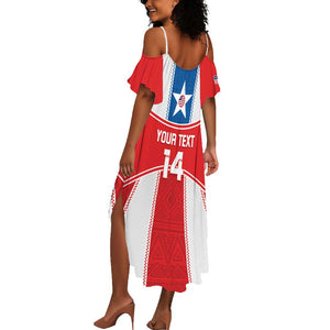 Custom Lone Stars Summer Maxi Dress Liberia Football - Sporty Style