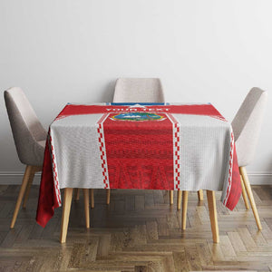 Custom Lone Stars Tablecloth Liberia Football - Sporty Style