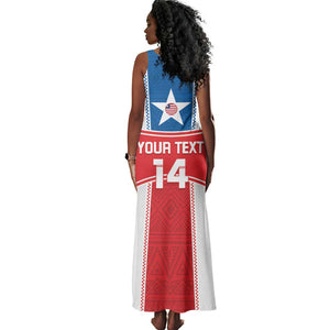 Custom Lone Stars Tank Maxi Dress Liberia Football - Sporty Style