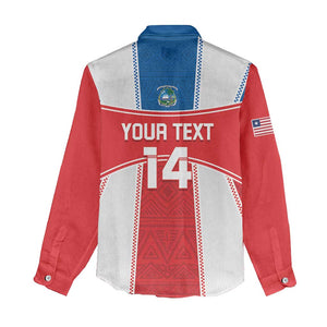 Custom Lone Stars Women Casual Shirt Liberia Football - Sporty Style