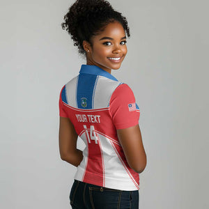 Custom Lone Stars Women Polo Shirt Liberia Football - Sporty Style