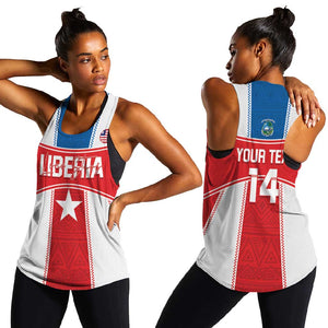 Custom Lone Stars Women Racerback Tank Liberia Football - Sporty Style