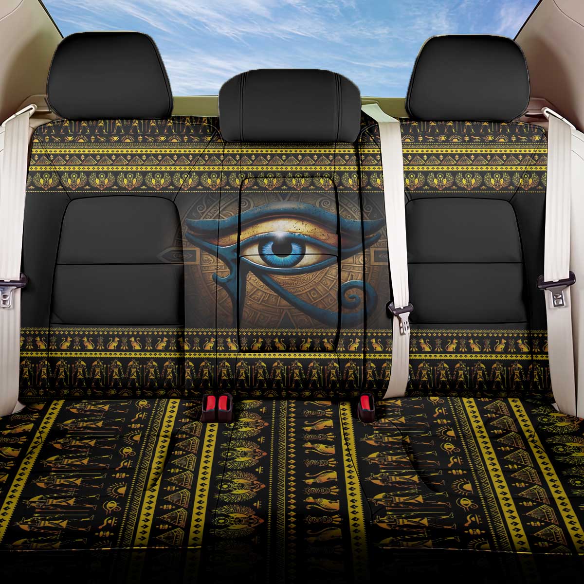 Ancient Egypt Eye Of Ra Back Car Seat Cover Sun To The Egyptians