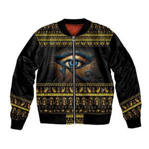 Ancient Egypt Eye Of Ra Bomber Jacket Sun To The Egyptians