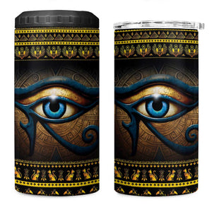 Ancient Egypt Eye Of Ra 4 in 1 Can Cooler Tumbler Sun To The Egyptians