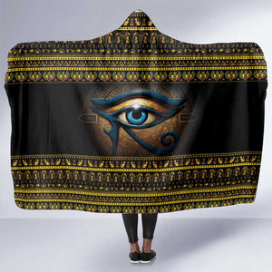 Ancient Egypt Eye Of Ra Hooded Blanket Sun To The Egyptians